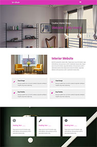 室内设计创意HTML5网站模板