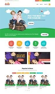 儿童玩具游戏商店网站模板