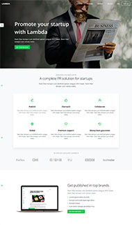 宽屏数字媒体企业网站模板