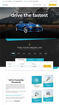 汽车经销商官网HTML5模板