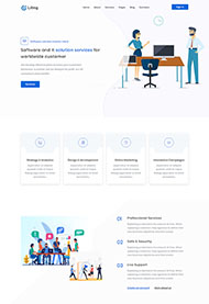 软件营销业务公司网站模板