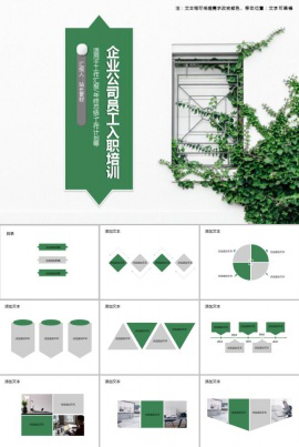 企业公司员工入职培训PPT模板