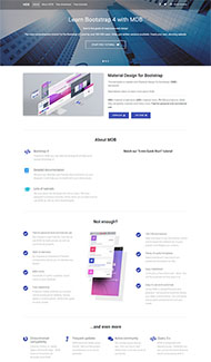 Bootstrap引导页单页模板