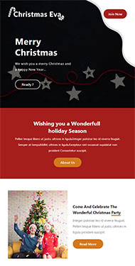 新年圣诞主题网站模板
