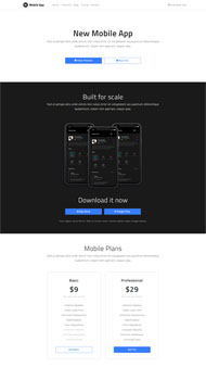 Mobile App网站模板