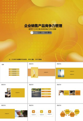 企业销售产品竞争力管理PPT模板