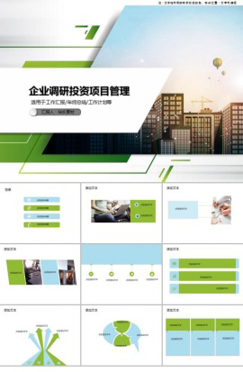 企业调研投资项目管理PPT模板