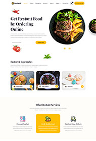食品餐饮配送服务网站模板
