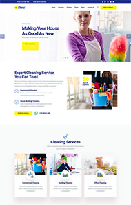 家政清洁服务公司网站模板