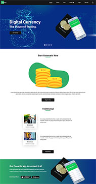 虚拟货币交易网站模板