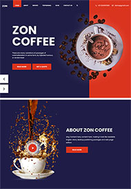 咖啡休闲食品企业网站模板