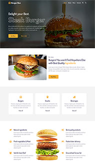 牛排汉堡官网网站模板