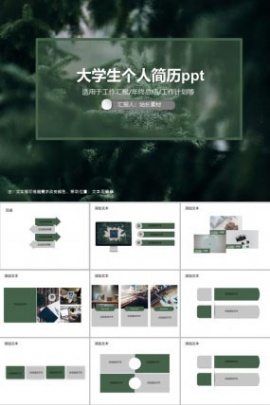 大学生个人简历ppt