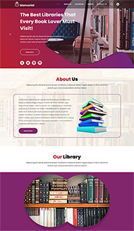 图书馆书籍管理网站模板