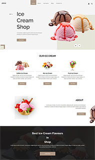 蛋糕奶油店HTML5模板