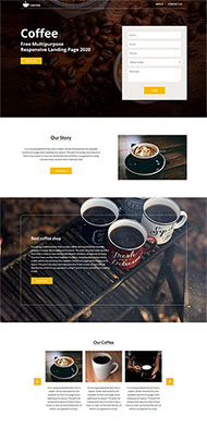 咖啡品牌授权网站模板