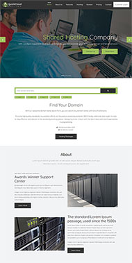 共享托管公司网站模板