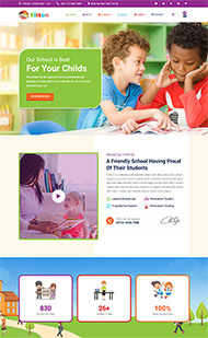 儿童早教幼儿园教育网站模板
