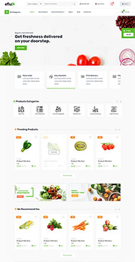 蔬菜水果超市电商网站模板