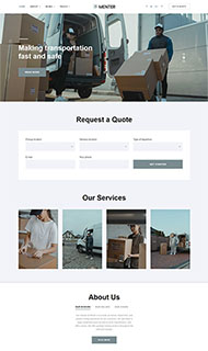 搬家快递公司网站HTML5模板