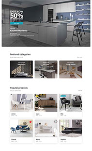 家装家具销售电商网站模板