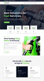 加油燃料环保企业网站模板