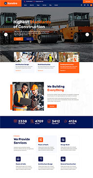 市政工程建筑企业网站模板