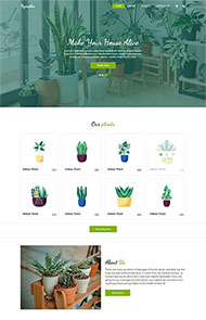 花草盆栽种植企业HTML5模板