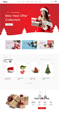 新年圣诞节礼物平台网站模板