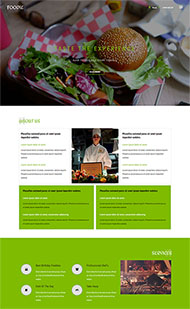 西式快餐汉堡美食网站模板