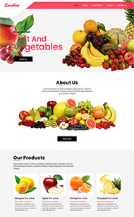精品水果商品展示网站模板