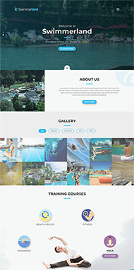 水上乐园水世界游乐场网站模板