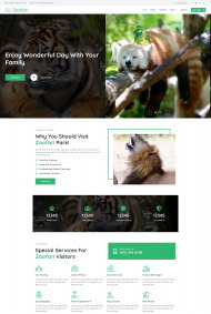 动物园野生动物保护网站模板