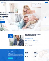 保险服务公司HTML5网站模板