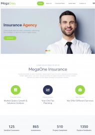 保险服务宣传HTML5网站模板