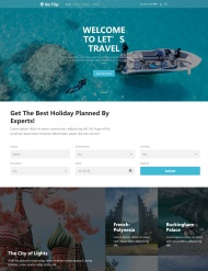 HTML5响应式假日旅行网站模板