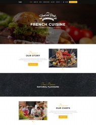 响应式西式餐厅餐饮美食网站模板