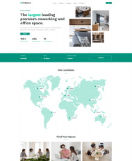 办公空间出租服务网站模板