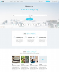 HTML5旅游城市一站式服务网站模板
