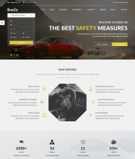 安全驾驶培训机构网站模板