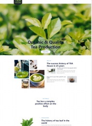 绿色健康有机茶叶宣传网站模板