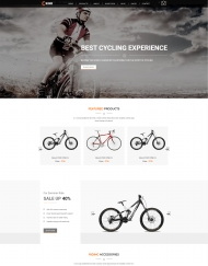 山地自行车电子商城网站模板