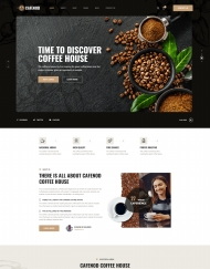 响应式咖啡饮品宣传网站模板