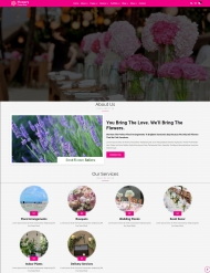 花店花卉供应商花艺公司网站模板