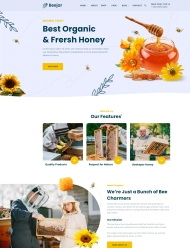 有机新鲜蜂蜜电子商城网站模板