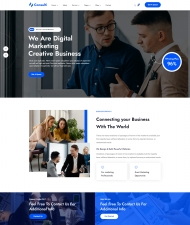数字营销创意企业宣传网站模板：专为数字营销服务公司打造的宣传网站模板