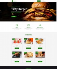 汉堡披萨海鲜在线预订网站模板