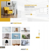 现代家具设计工作室网站模板