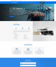 HTML5物流运输服务机构网站模板