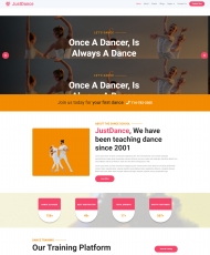 HTML5舞蹈培训机构网站模板